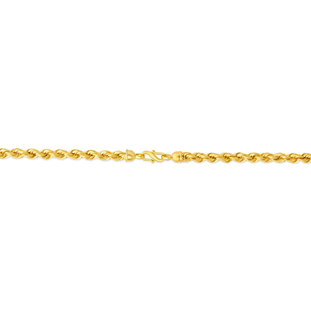 Distinguished 22 Karat Yellow Gold Twisted Rope Chain,,hi-res 2