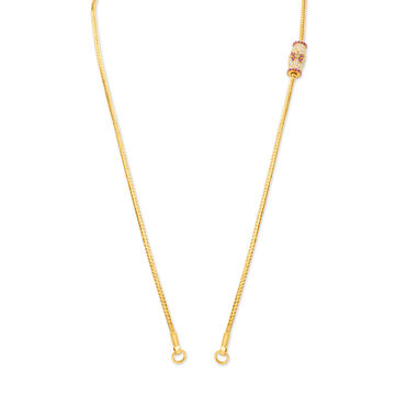Vibrant Butterfly Gold Chain