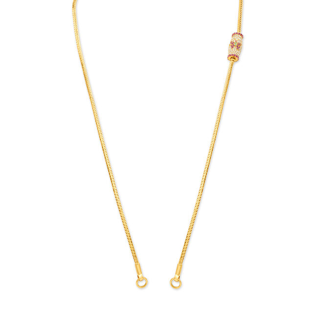Vibrant Butterfly Gold Chain