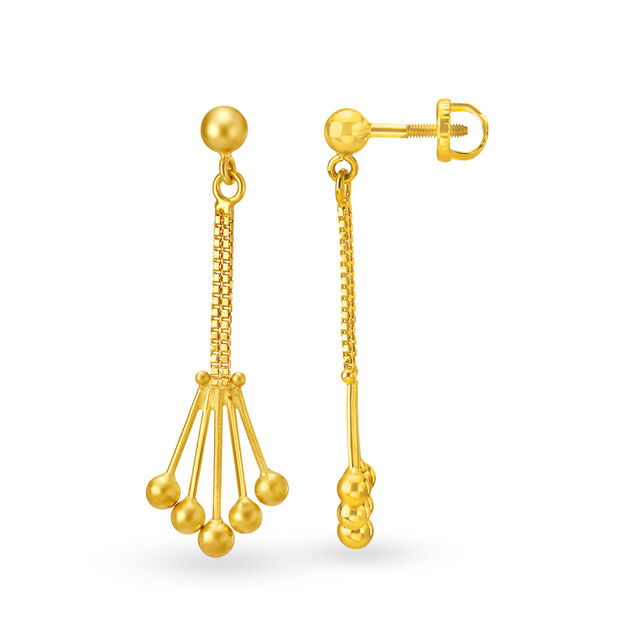 Unique 22 Karat Yellow Gold Beaded Drops,,hi-res 2