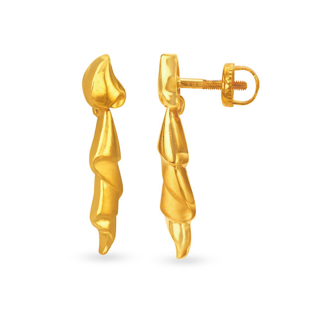 Mesmerizing 22 Karat Yellow Gold Geometric Drops,,hi-res 2