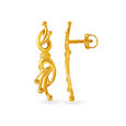 Exquisite 22 Karat Yellow Gold Paisley Drops 2