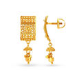 Radiant Traditional Gold Drop Earrings,,hi-res 2