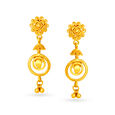 Tanishq 22 Karat Yellow Gold Drop Earrings,,hi-res 