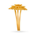 Gorgeous Floral Gold Finger Ring,,hi-res 3