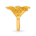 Traditional 22 Karat Yellow Gold Beaded Flower Ring,,hi-res 3