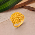 Hypnotic 22 Karat Yellow Gold Flower Ring,,hi-res 