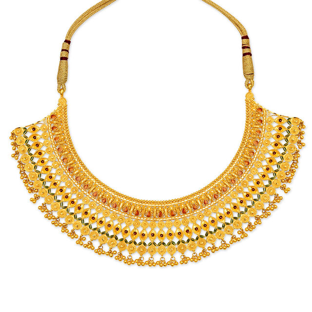 Enthralling Gold Neckwear for the Odia Bride,,hi-res 