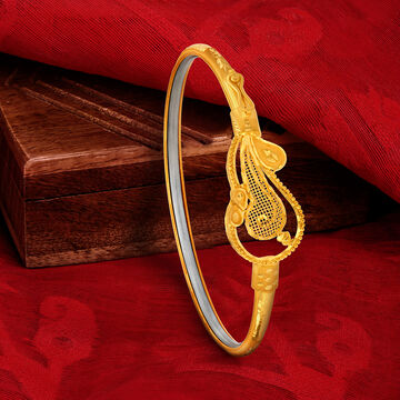 Regal Floral Gold Bangle