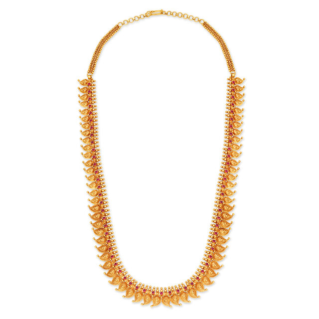 Splendid Gold Mango Mala Set for the Tamil Bride