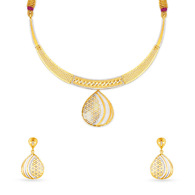 Surreal Gold Neckwear Set,,hi-res 