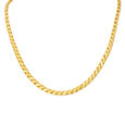 August 22 Karat Yellow Gold Etched Wave Chain,,hi-res 