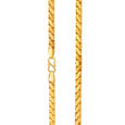 August 22 Karat Yellow Gold Etched Wave Chain,,hi-res 2