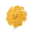 Striking Gold Finger Ring 