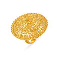 Intricate Gold Finger Ring 
