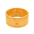 Enrapturing 22 Karat Yellow Gold Paisley Filigree Cuff Bangle,,hi-res 