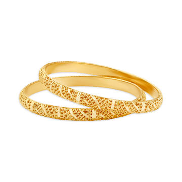 Extraordinary 22 Karat Yellow Gold Beaded Bangle