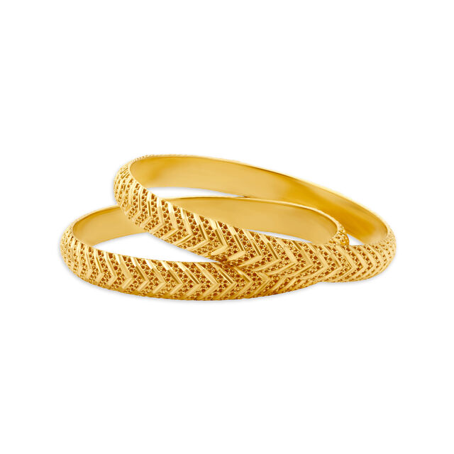 Ethereal Traditional Gold Bangle 