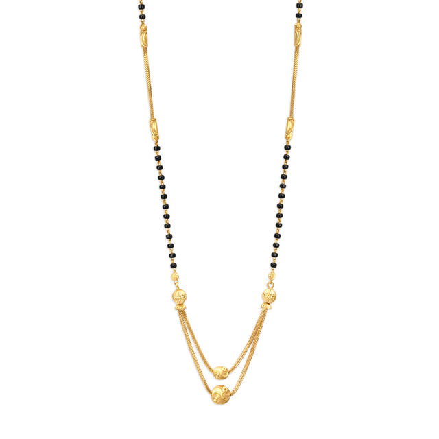 Layered Orbs Mangalsutra,,hi-res 2