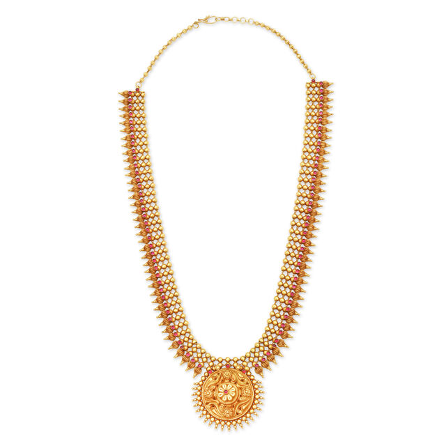Spectacular Gold Necklace Set for Indian Brides,,hi-res