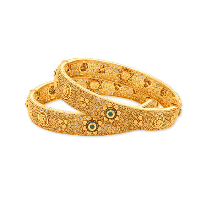 Antique Filigree Gold Bangle