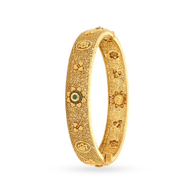 Antique Filigree Gold Bangle