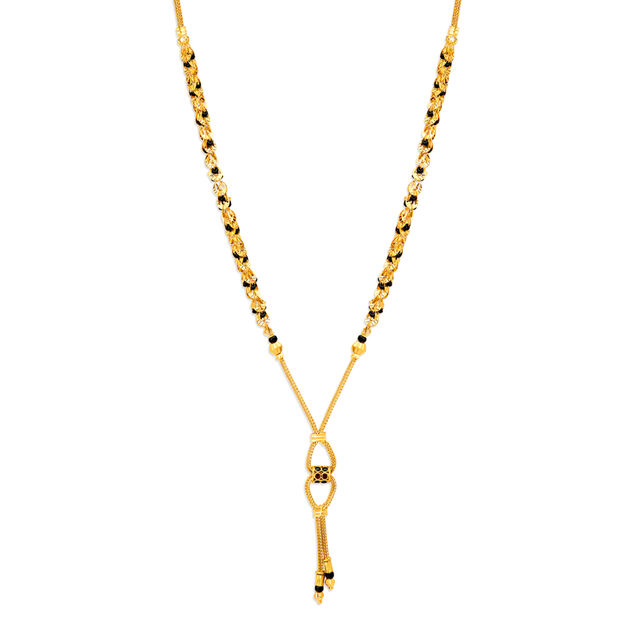 Cylinder Knot Mangalsutra,,hi-res 2