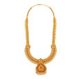 Resplendent Gold Necklace Set for the Telugu Bride 3
