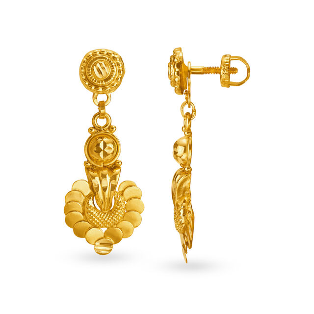 Elaborate 22 Karat Yellow Gold Coined Drops,,hi-res 2