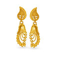 Luxurious 22 Karat Yellow Gold Beaded Paisley Drops,,hi-res 