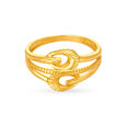 Enticing 22 Karat Yellow Gold Finger Ring,,hi-res 2