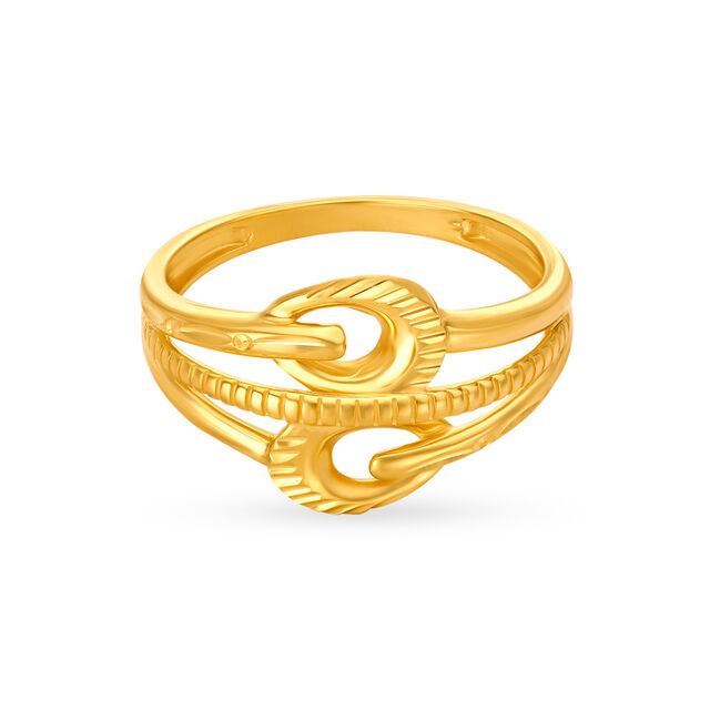 Enticing 22 Karat Yellow Gold Finger Ring,,hi-res 2