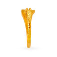 Eccentric 18 Karat Yellow Gold Beaded Finger Ring 3