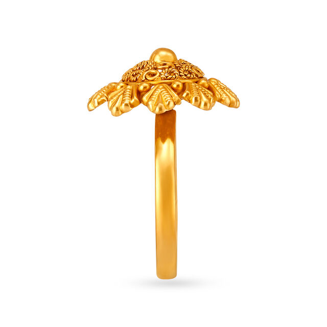 Ravishing 22 Karat Gold Traditional Finger Ring,,hi-res