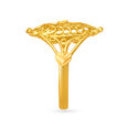 Dynamic Yellow Gold Oval Finger Ring,,hi-res 3