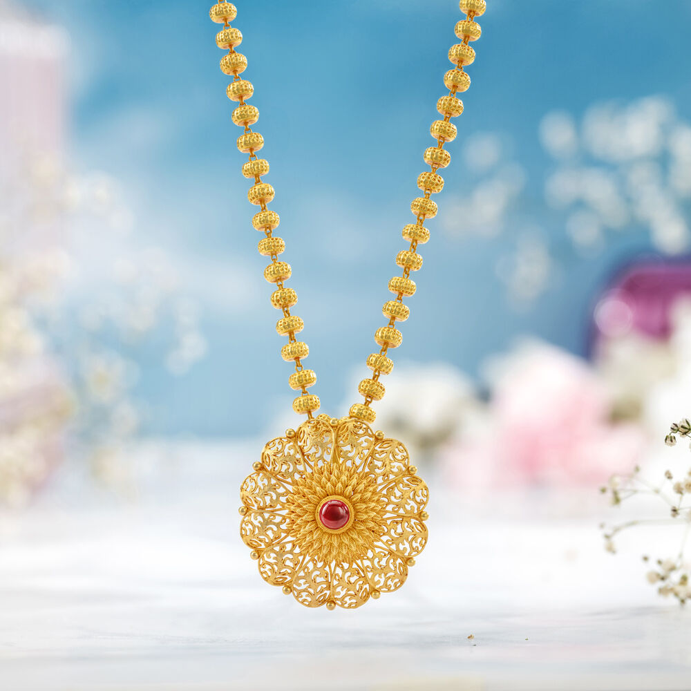 Buy Gold Pendant Chain Online at Best Price Tanishq USA