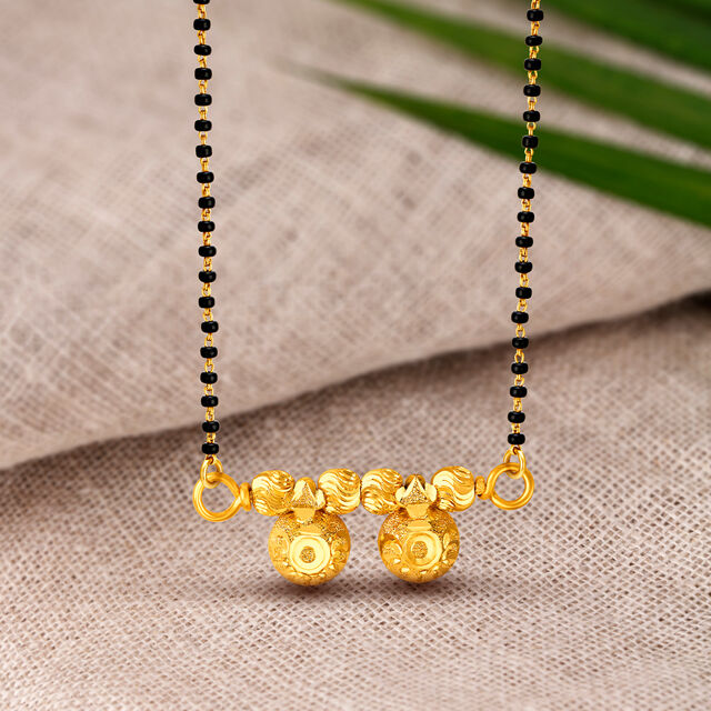 Lustrous 22 Karat Yellow Gold Mangalsutra Pendant,,hi-res 