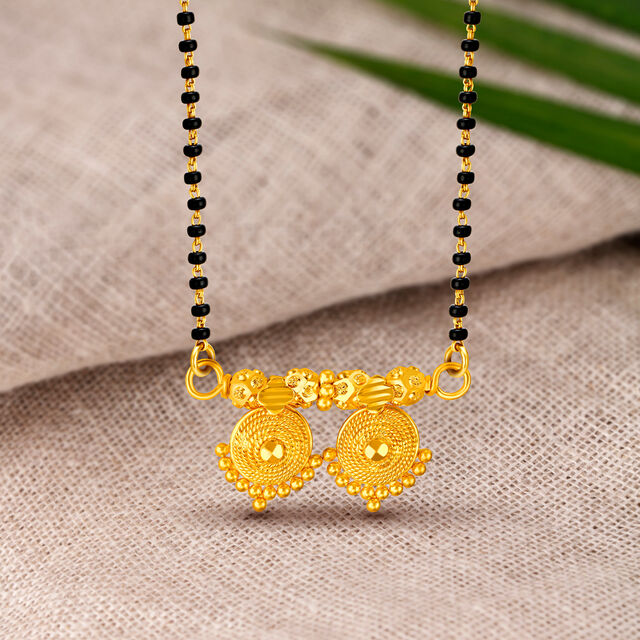 Timeless 22 Karat Yellow Gold Mangalsutra Pendant,,hi-res 