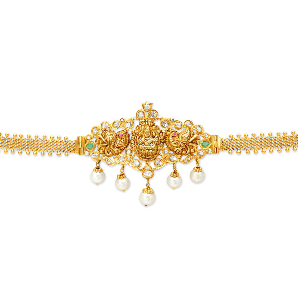Buy Temple Inspire Gold and Assorted Stones Armlet at Best Price Tanishq US