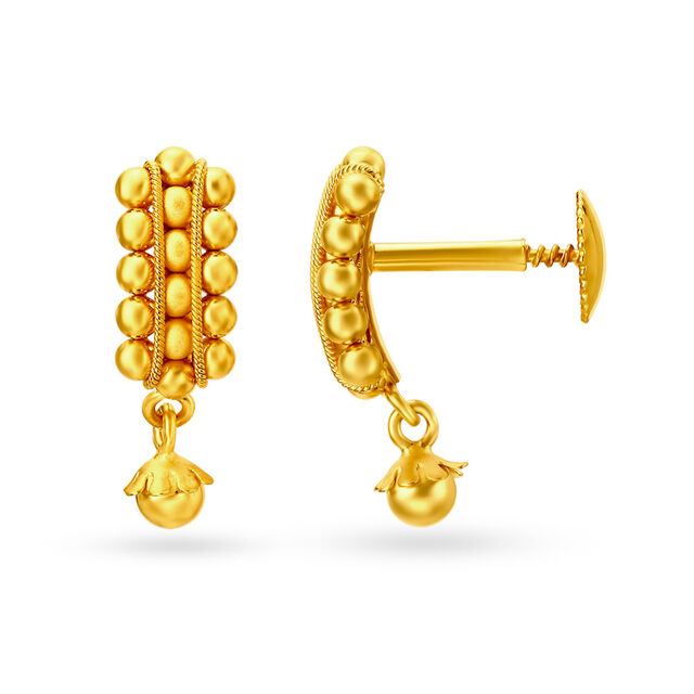 Avant Garde 22 Karat Yellow Gold Beaded Drops,,hi-res
