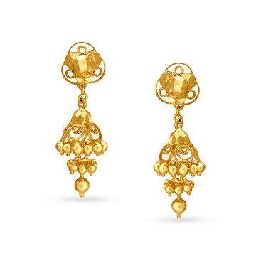 Regal Gold Drop Earrings