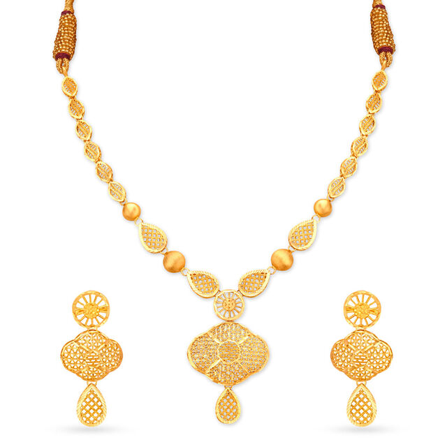 Surreal Gold Neckwear Set,,hi-res 