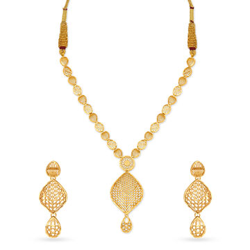 Hypnotic Gold Necklace Set