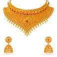 Tanishq Gold Necklace Set,,hi-res 