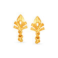 Artistic Fancy Traditional Gold Drop Earrings 