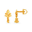 Artistic Fancy Traditional Gold Drop Earrings 2
