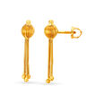 Dainty Fancy Abstract Gold Drop Earrings,,hi-res 2