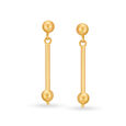 Minimalistic Gold Drop Earrings,,hi-res 