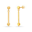 Minimalistic Gold Drop Earrings,,hi-res 2