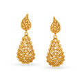 Enrapturing 22 Karat Yellow Gold Paisley Drops,,hi-res 